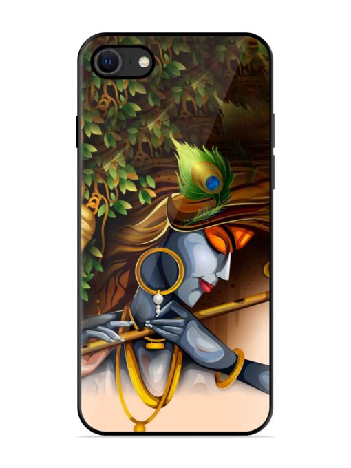 Krishna Glossy Metal Phone Cover for Apple Iphone Se (2020) Zapvi