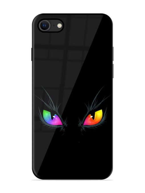 Cat Eyes Glossy Metal Phone Cover for Apple Iphone Se (2020) Zapvi