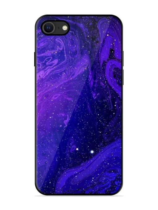 Galaxy Acrylic Abstract Art Glossy Metal Phone Cover for Apple Iphone Se (2020) Zapvi