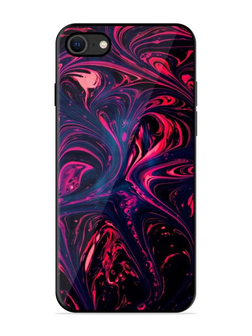 Abstract Background Glossy Metal Phone Cover for Apple Iphone Se (2020) Zapvi