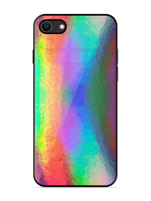 Colorful Holographic Background Glossy Metal TPU Phone Cover for Apple Iphone Se (2020) Zapvi