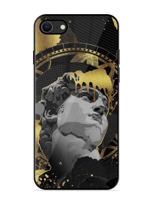 Roman Face Glossy Metal Phone Cover for Apple Iphone Se (2020) Zapvi