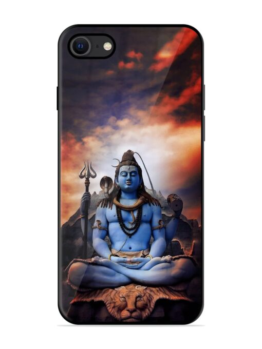 Jai Jai Shiv Glossy Metal Phone Cover for Apple Iphone Se (2020) Zapvi