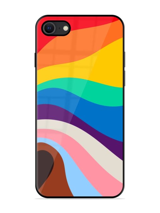 Minimal Pride Art Glossy Metal Phone Cover for Apple Iphone Se (2020) Zapvi