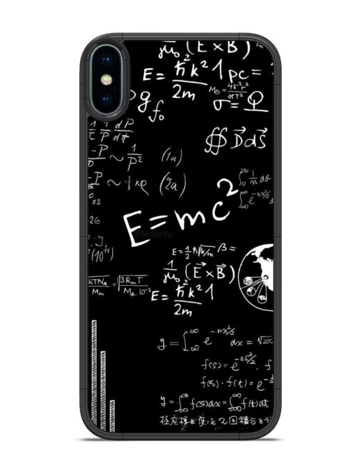 E=Mc2 Mass?Energy Equivalence Glossy Metal Phone Cover for Apple Iphone X Zapvi