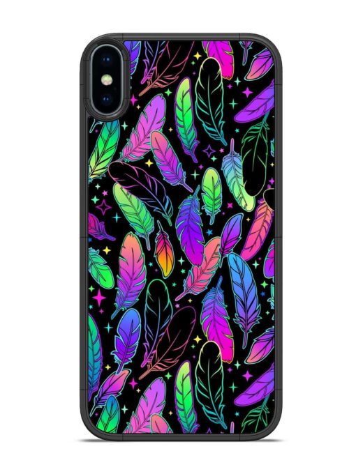 Bright Multi Colored Seamless Glossy Metal Phone Cover for Apple Iphone X Zapvi