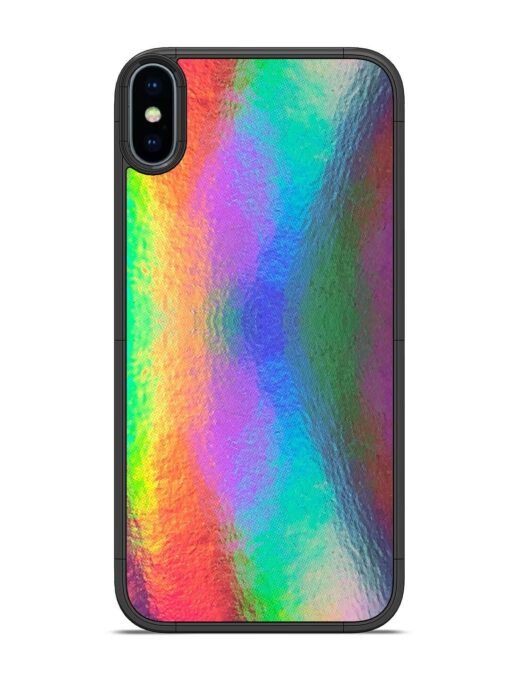 Colorful Holographic Background Glossy Metal TPU Phone Cover for Apple Iphone X Zapvi