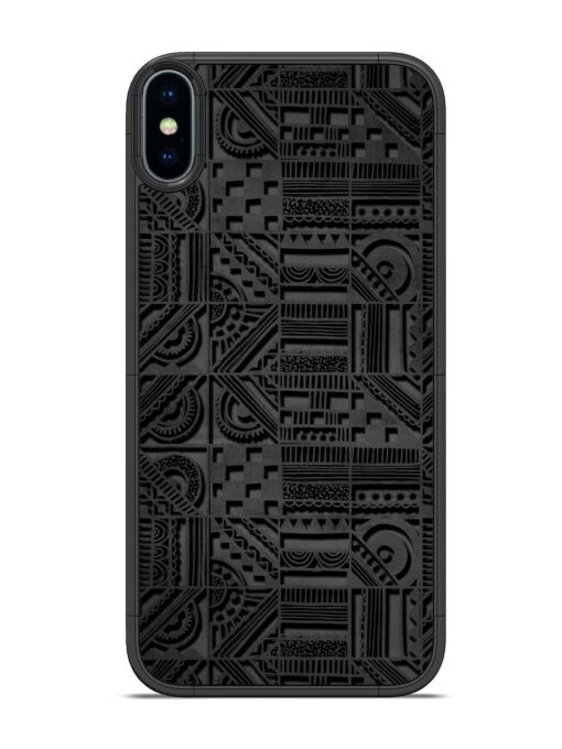 Seamless Pattern Glossy Metal Phone Cover for Apple Iphone X Zapvi