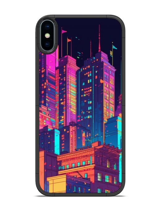 City View Glossy Metal Phone Cover for Apple Iphone X Zapvi