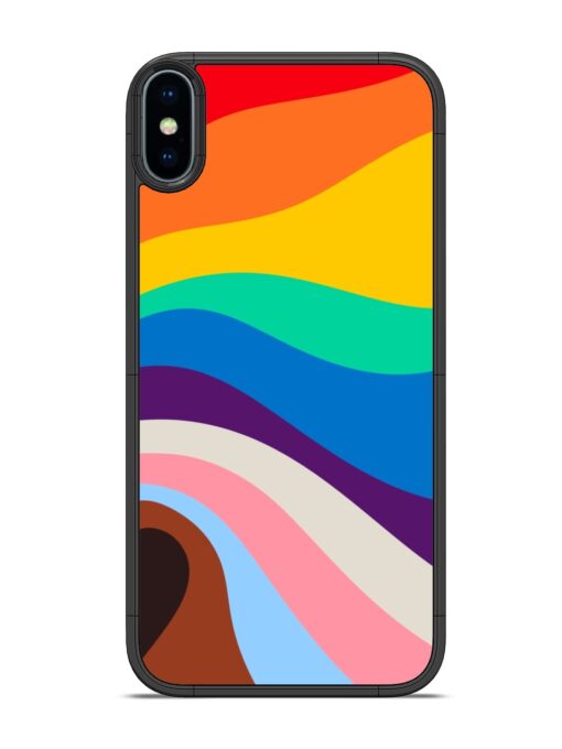 Minimal Pride Art Glossy Metal Phone Cover for Apple Iphone X Zapvi