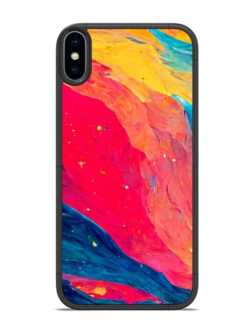 Starry Night Glossy Metal Phone Cover for Apple Iphone X Zapvi