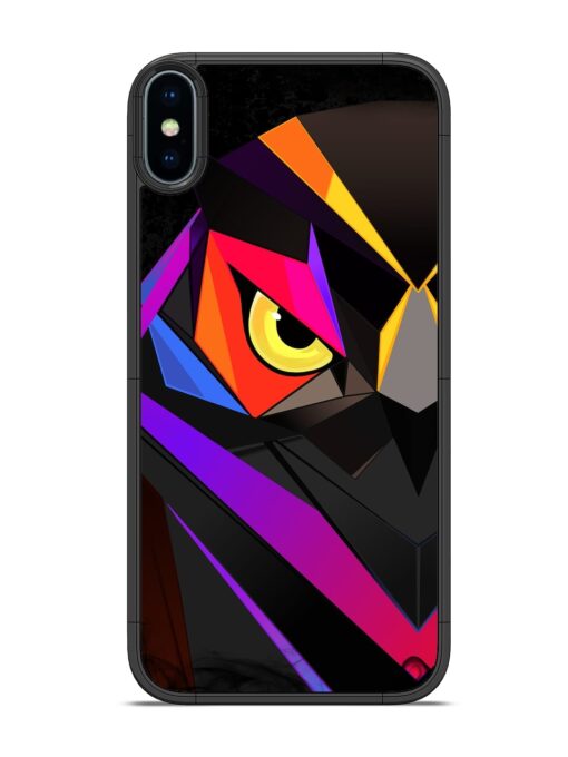 Wpap Owl Glossy Metal Phone Cover for Apple Iphone X Zapvi