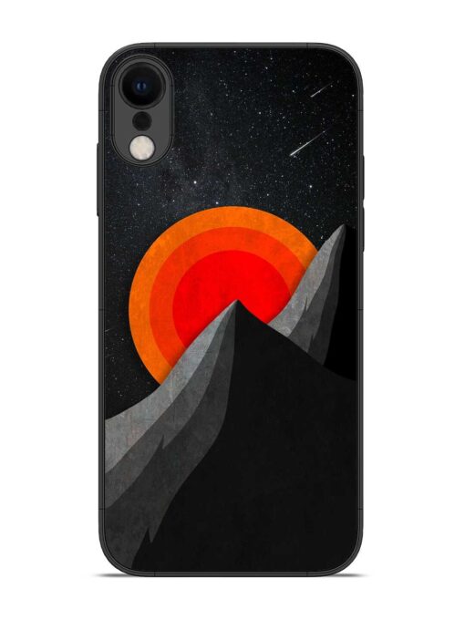 Black Mountain Glossy Metal Phone Cover for Apple Iphone Xr Zapvi