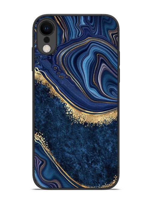 Abstract Background Blue Glossy Metal TPU Phone Cover for Apple Iphone Xr Zapvi