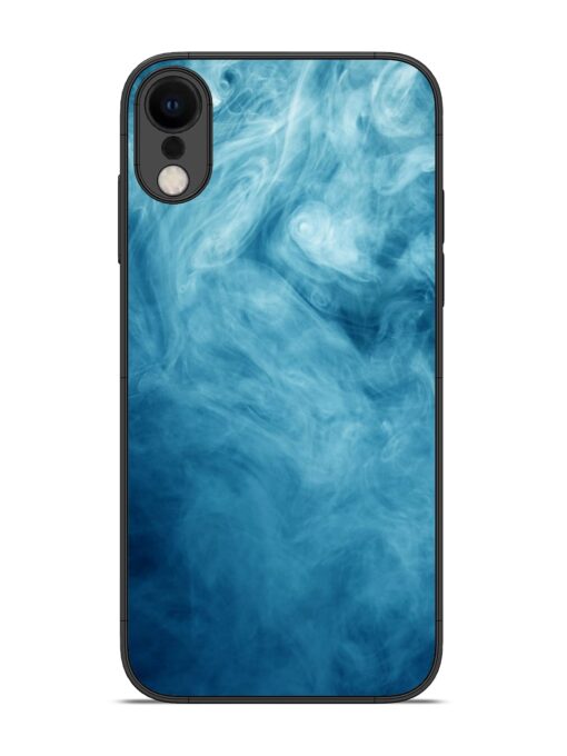 Blue Smoke Art Glossy Metal Phone Cover for Apple Iphone Xr Zapvi