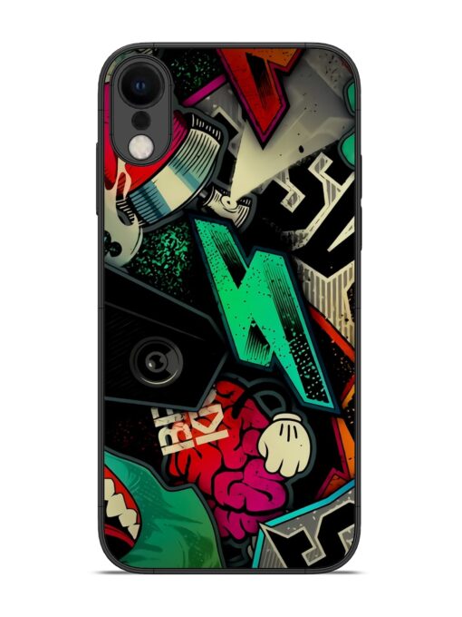 Graffiti Art Glossy Metal Phone Cover for Apple Iphone Xr Zapvi