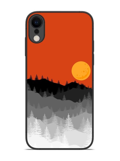 Mountain Lofi Sun Glossy Metal Phone Cover for Apple Iphone Xr Zapvi