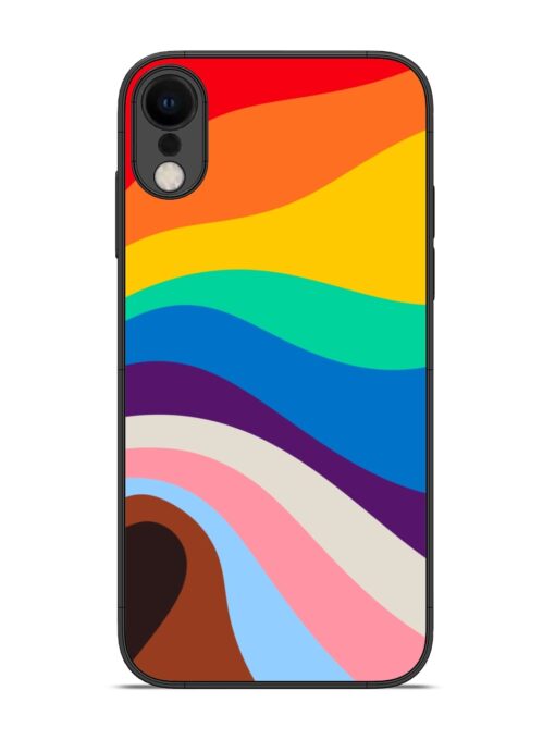 Minimal Pride Art Glossy Metal Phone Cover for Apple Iphone Xr Zapvi