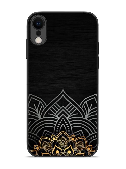 Decorative Golden Pattern Glossy Metal Phone Cover for Apple Iphone Xr Zapvi