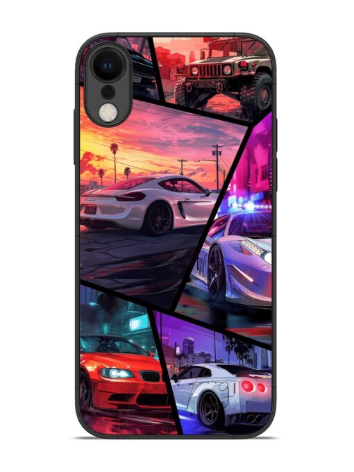 Ride In Pixels Glossy Metal Phone Cover for Apple Iphone Xr Zapvi