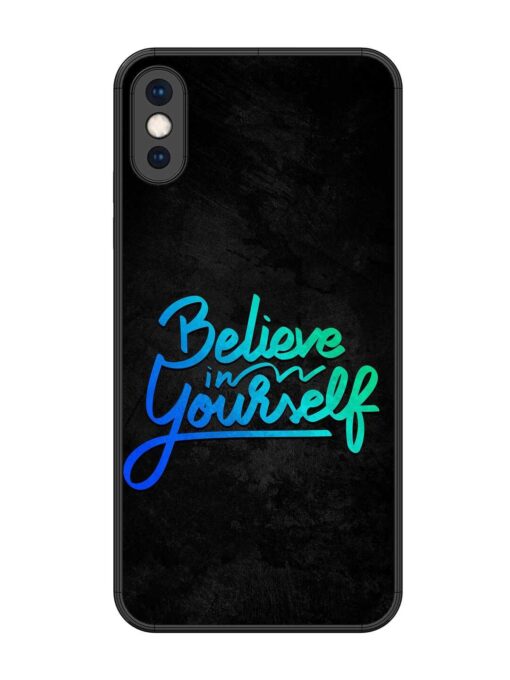 Believe In Yourself Glossy Metal Phone Cover for Apple Iphone Xs Max Zapvi