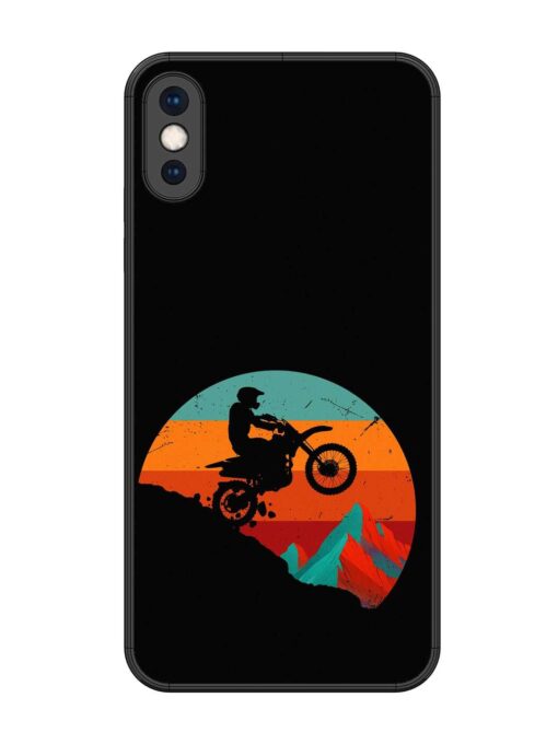 Mountain Bike Glossy Metal Phone Cover for Apple Iphone Xs Max Zapvi