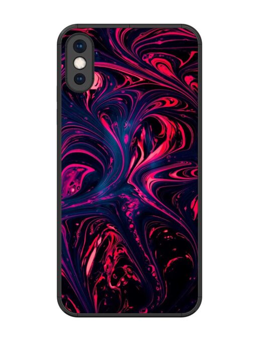 Abstract Background Glossy Metal Phone Cover for Apple Iphone Xs Max Zapvi