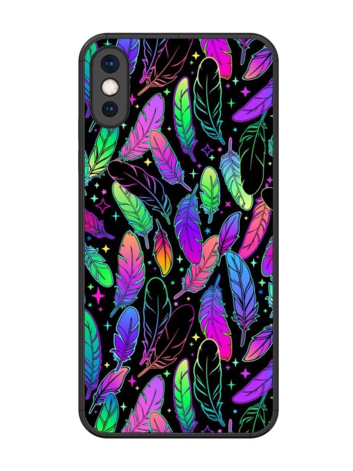 Bright Multi Colored Seamless Glossy Metal Phone Cover for Apple Iphone Xs Max Zapvi