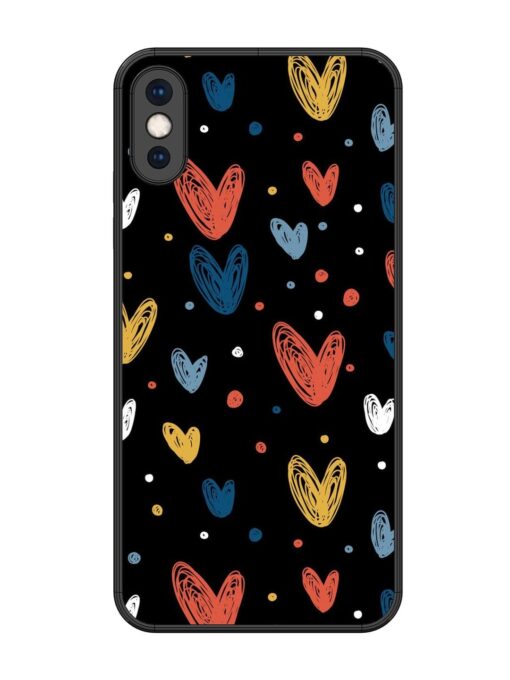 Happy Valentines Day Glossy Metal TPU Phone Cover for Apple Iphone Xs Max Zapvi