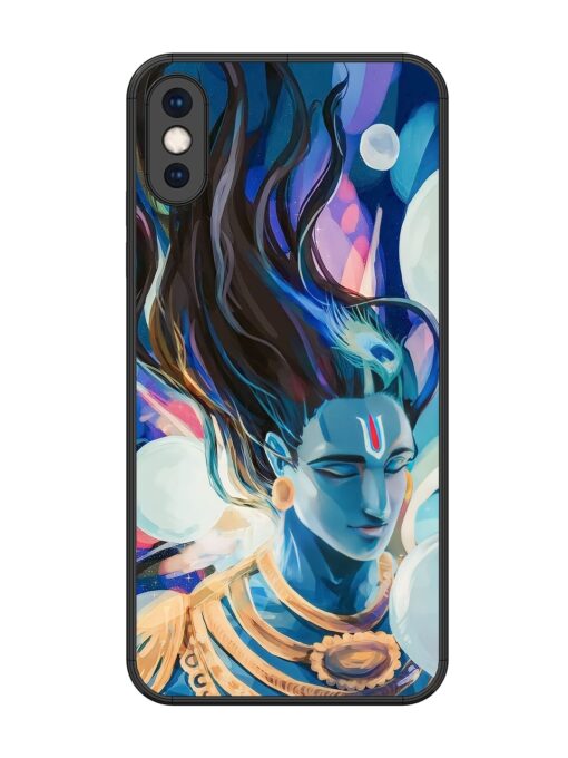 Bhagwan Sri Krishna Glossy Metal Phone Cover for Apple Iphone Xs Max Zapvi