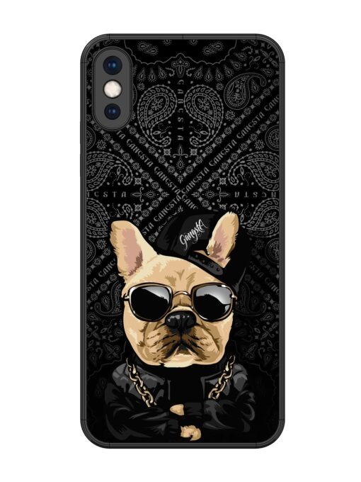 Gangsta Cool Sunmetales Dog Glossy Metal Phone Cover for Apple Iphone Xs Max Zapvi