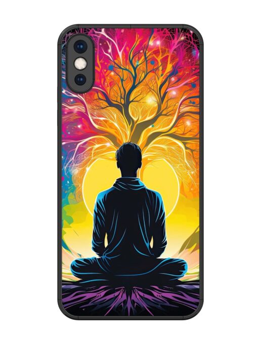 Mind Colourful Glossy Metal Phone Cover for Apple Iphone Xs Max Zapvi