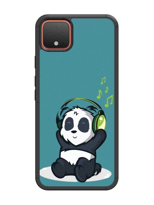 Music Panda Glossy Metal Phone Cover for Google Pixel 4 Zapvi