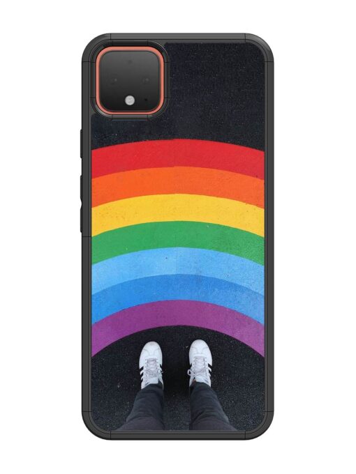 Legs Rainbow Glossy Metal TPU Phone Cover for Google Pixel 4 Zapvi