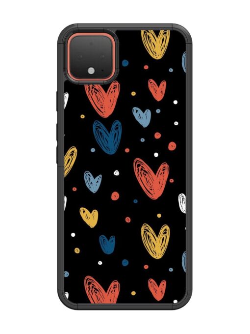 Happy Valentines Day Glossy Metal TPU Phone Cover for Google Pixel 4 Zapvi