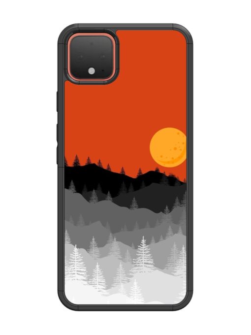 Mountain Lofi Sun Glossy Metal Phone Cover for Google Pixel 4 Zapvi