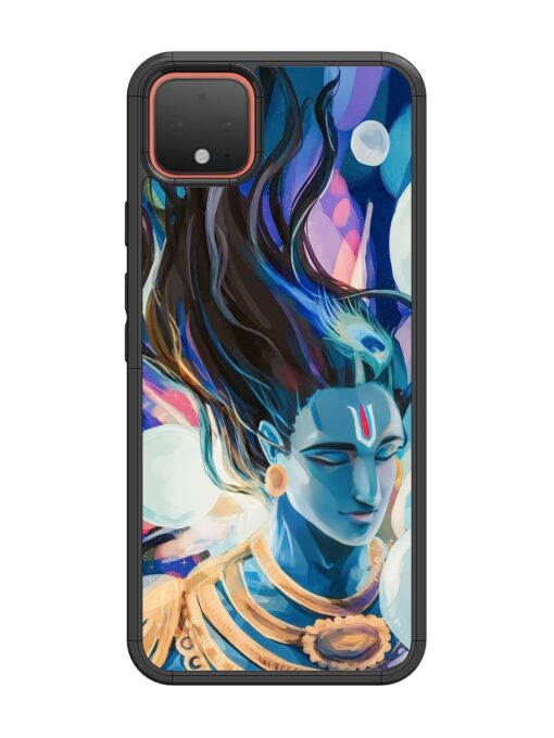 Bhagwan Sri Krishna Glossy Metal Phone Cover for Google Pixel 4 Zapvi