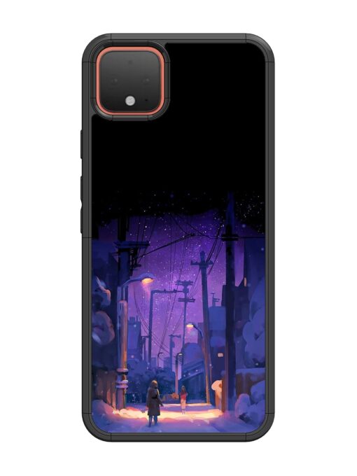 Winter Anime Art Glossy Metal Phone Cover for Google Pixel 4 Zapvi