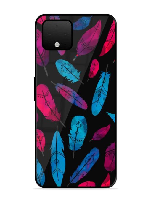 Feather Art Glossy Metal Phone Cover for Google Pixel 4 Xl Zapvi