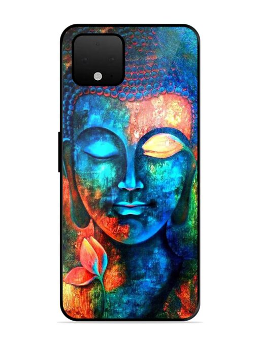 Buddha Painting Glossy Metal Phone Cover for Google Pixel 4 Xl Zapvi