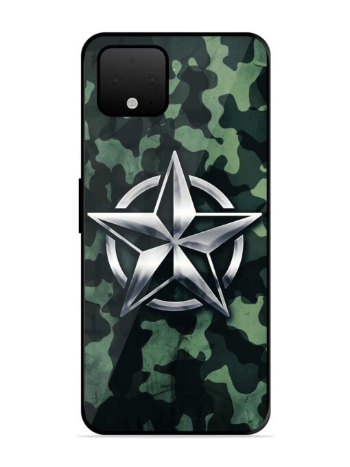 Indian Army Star Design Glossy Metal Phone Cover for Google Pixel 4 Xl Zapvi