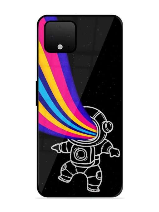 Astronaut Glossy Metal TPU Phone Cover for Google Pixel 4 Xl Zapvi