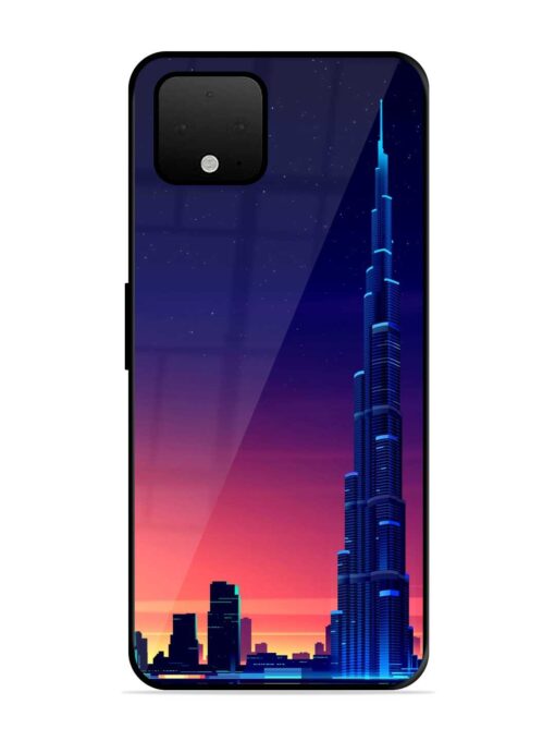 Burj Khalifa Abstract Glossy Metal Phone Cover for Google Pixel 4 Xl Zapvi