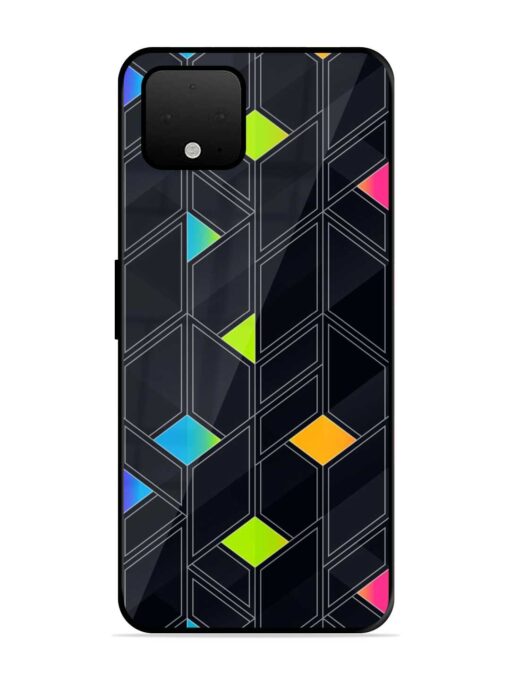 Abstract Mosaic Seamless Glossy Metal Phone Cover for Google Pixel 4 Xl Zapvi