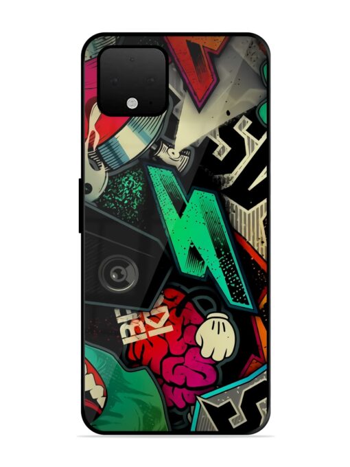 Graffiti Art Glossy Metal Phone Cover for Google Pixel 4 Xl Zapvi