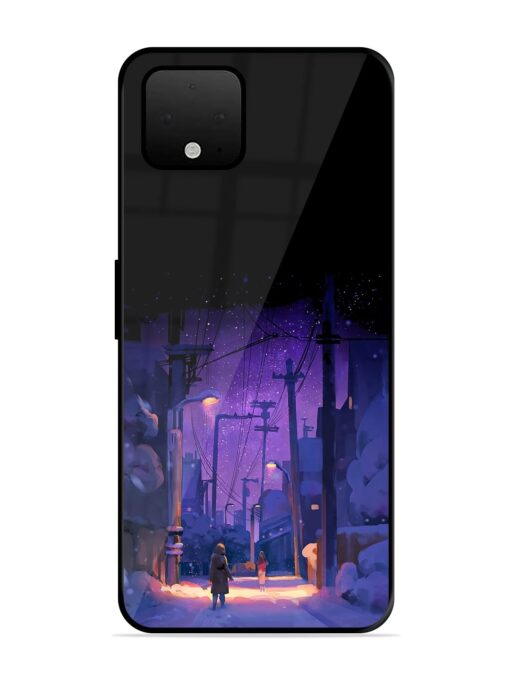 Winter Anime Art Glossy Metal Phone Cover for Google Pixel 4 Xl Zapvi