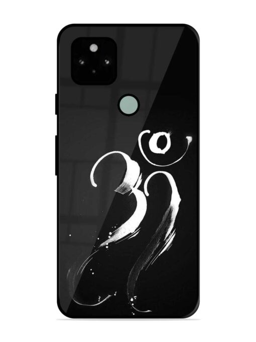 Om Logo Glossy Metal Phone Cover for Google Pixel 5 Zapvi