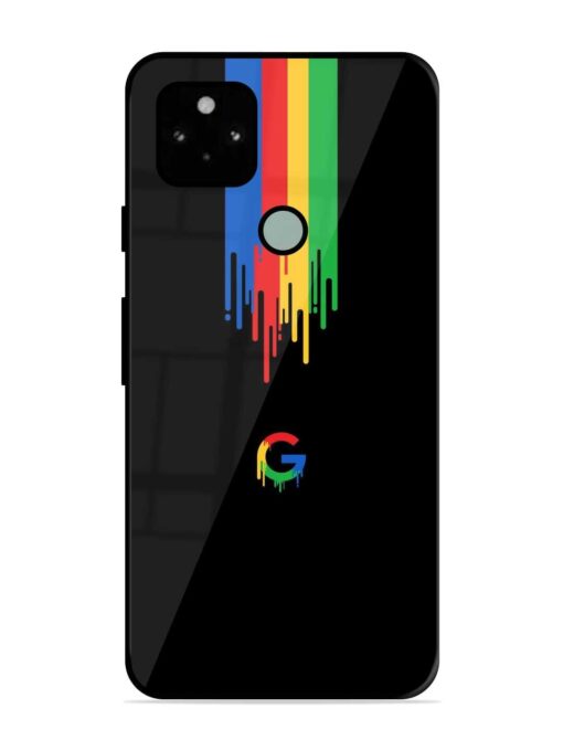 Google Logo Glossy Metal Phone Cover for Google Pixel 5 Zapvi