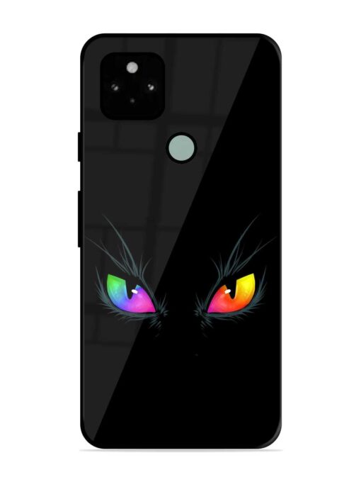 Cat Eyes Glossy Metal Phone Cover for Google Pixel 5 Zapvi