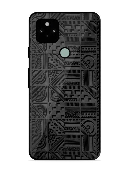 Seamless Pattern Glossy Metal Phone Cover for Google Pixel 5 Zapvi